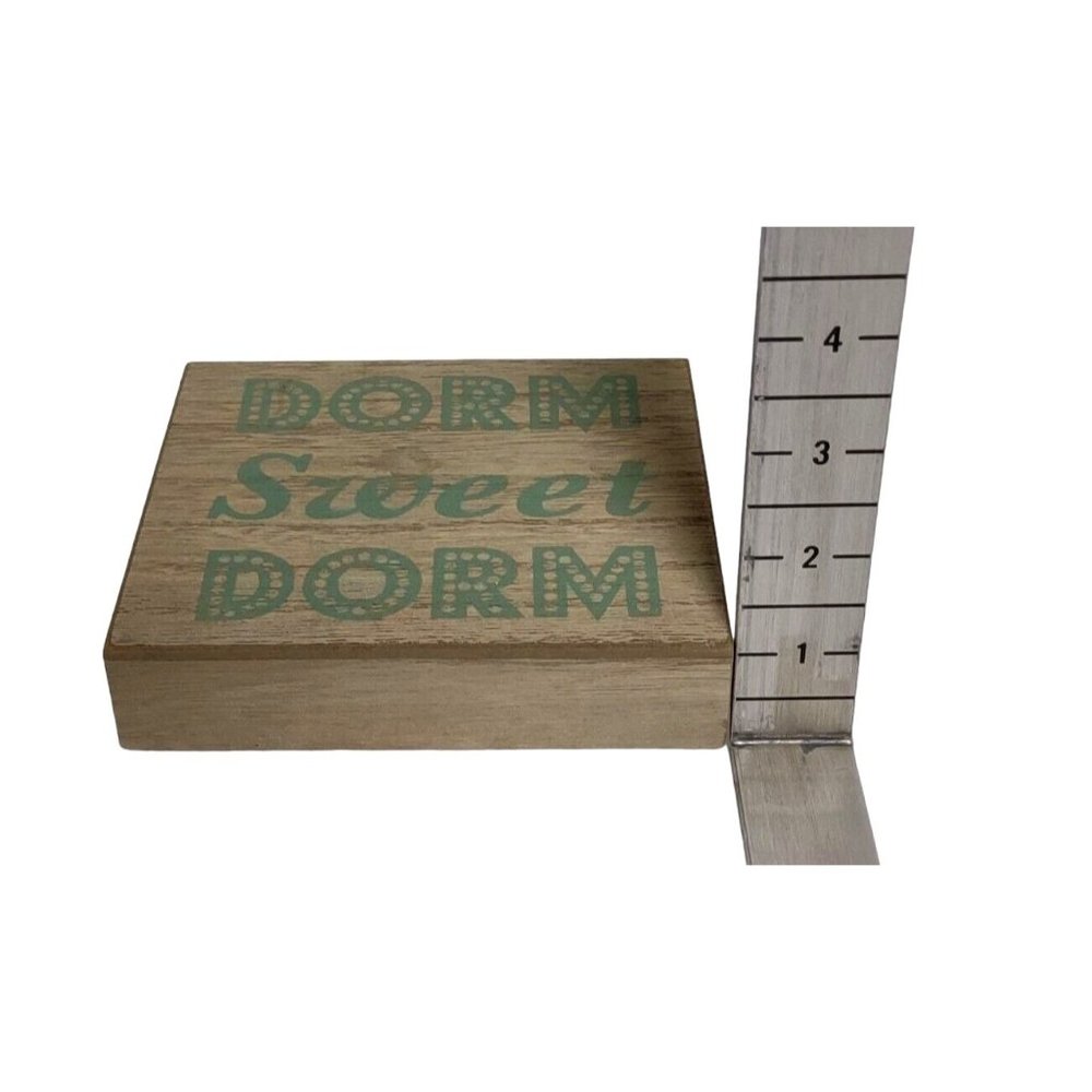 Dorm Sweet Dorm Wood Wall Art Saying Home Decor Teenager School College - Picture 4 of 15